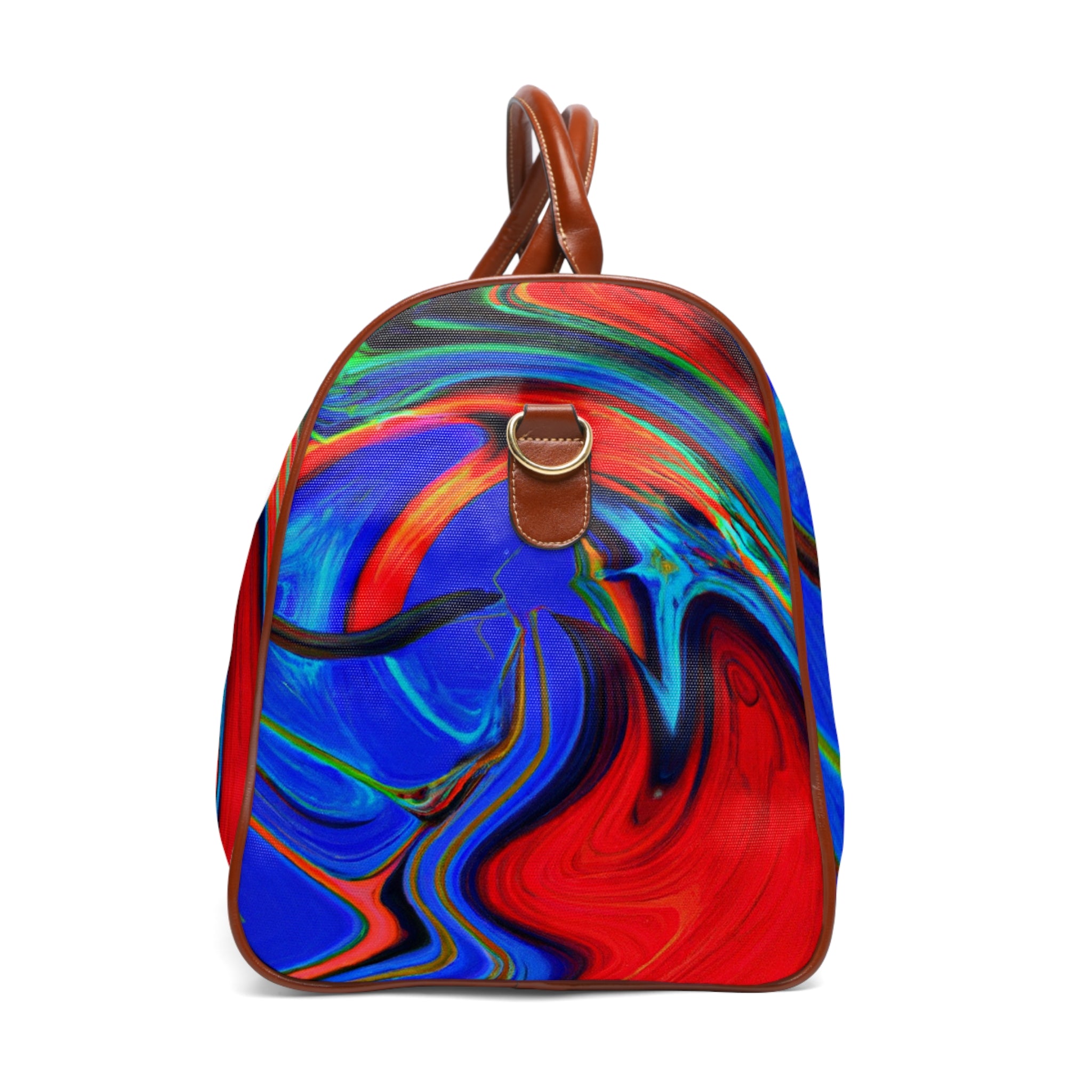 Contrasting Minimalist Style Drawstring Bag